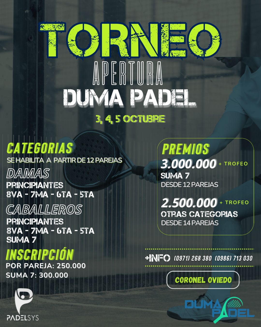 TORNEO APERTURA DUMA PADEL